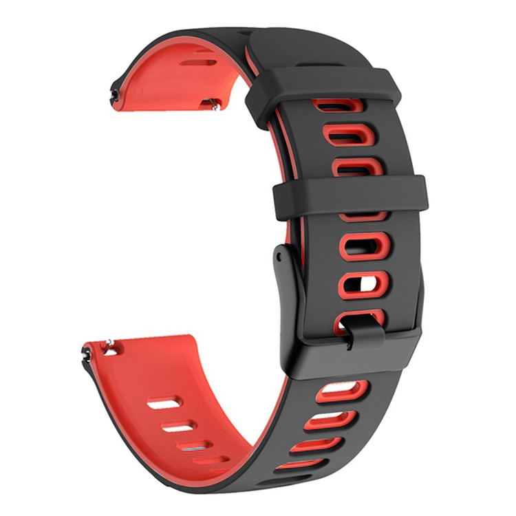 بند سیلیکونی مشکی قرمز ساعت هوشمند