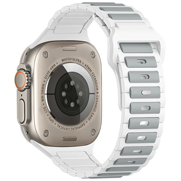خرید بند سیلیکونی سفید اپل واچ