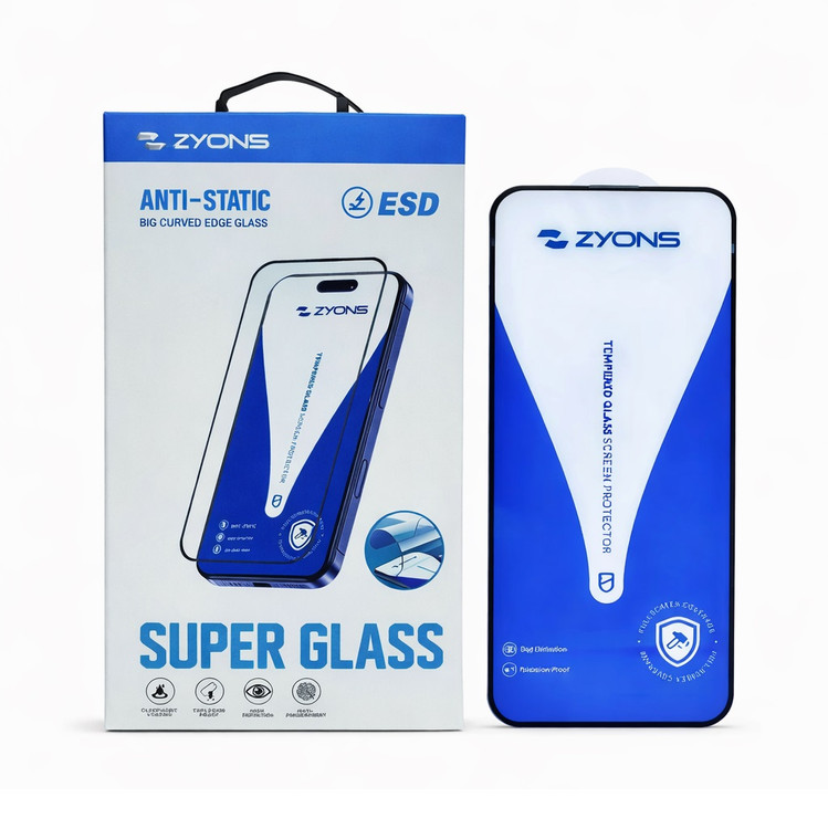 خرید گلس گوشی آیفون 15 پرو برند Zyons