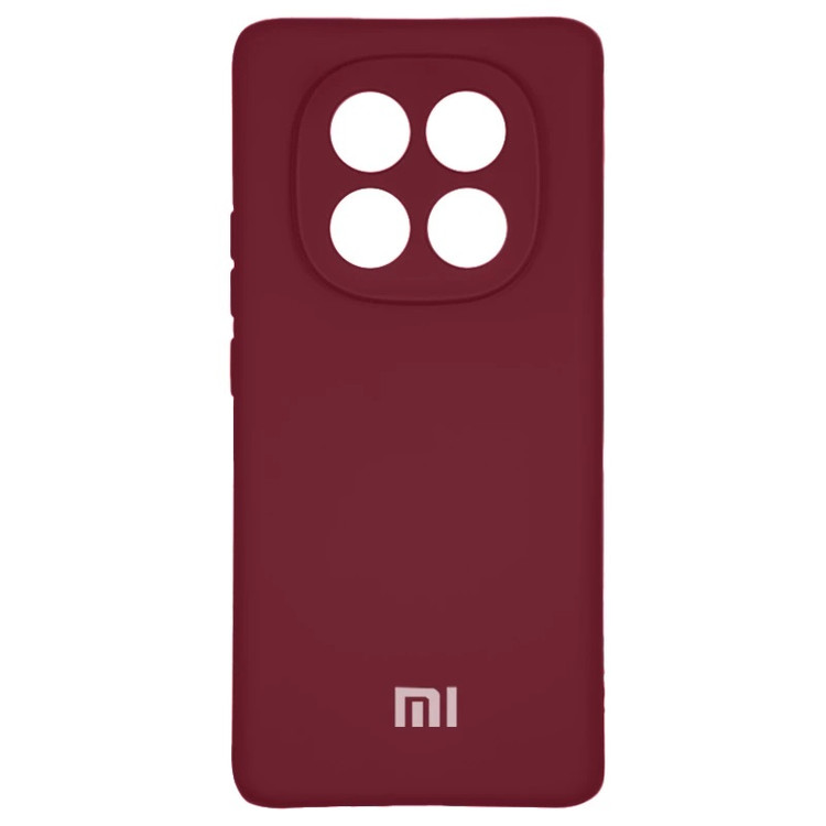 خرید قاب سیلیکونی زرشکی شیائومی Redmi Note 14 Pro 5G