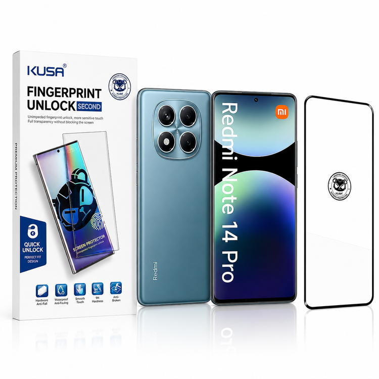 خرید گلس فول چسب کوزا KUSA شیائومی Redmi Note 14 Pro 4G