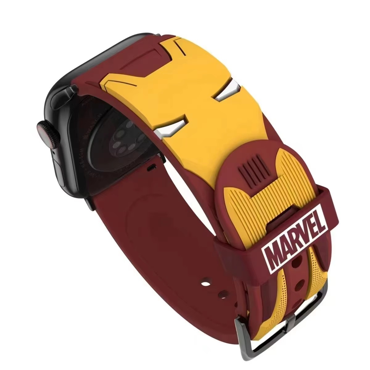 بند سیلیکونی اپل واچ طرح Iron Man مناسب Apple Watch
