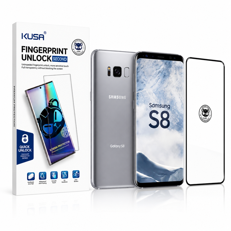 خرید گلس محافظ صفحه نمایش سامسونگ Galaxy S8 برند KUSA