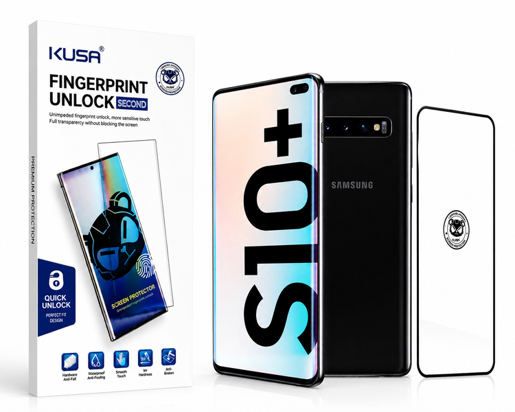 خرید گلس محافظ صفحه نمایش سامسونگ Galaxy S10 Plus برند KUSA