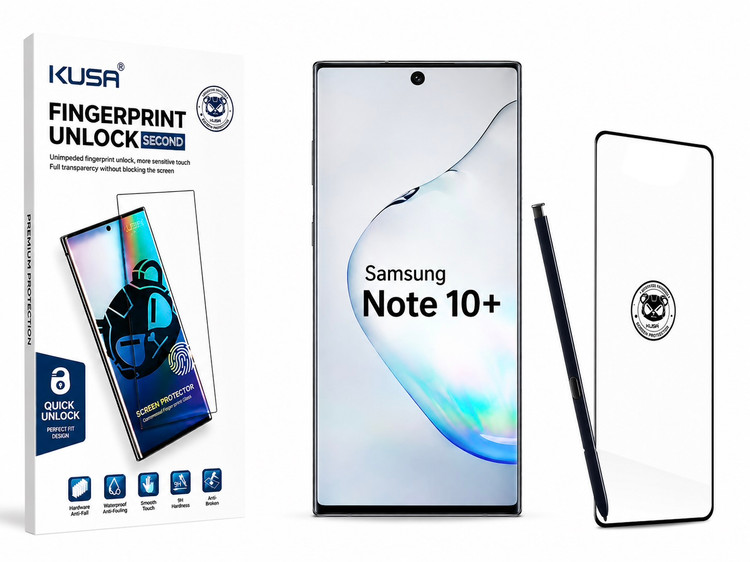خرید گلس محافظ صفحه نمایش سامسونگ Galaxy Note 10 Plus برند KUSA