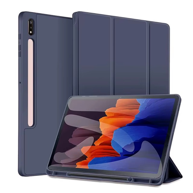 خرید کیف تبلت سامسونگ Galaxy Tab S6 Lite مدل سیلیکونی اسمارت کاور با جای قلم